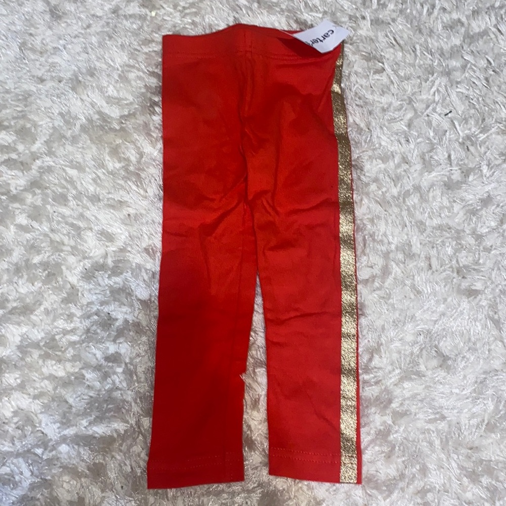 Red & Gold Leggings